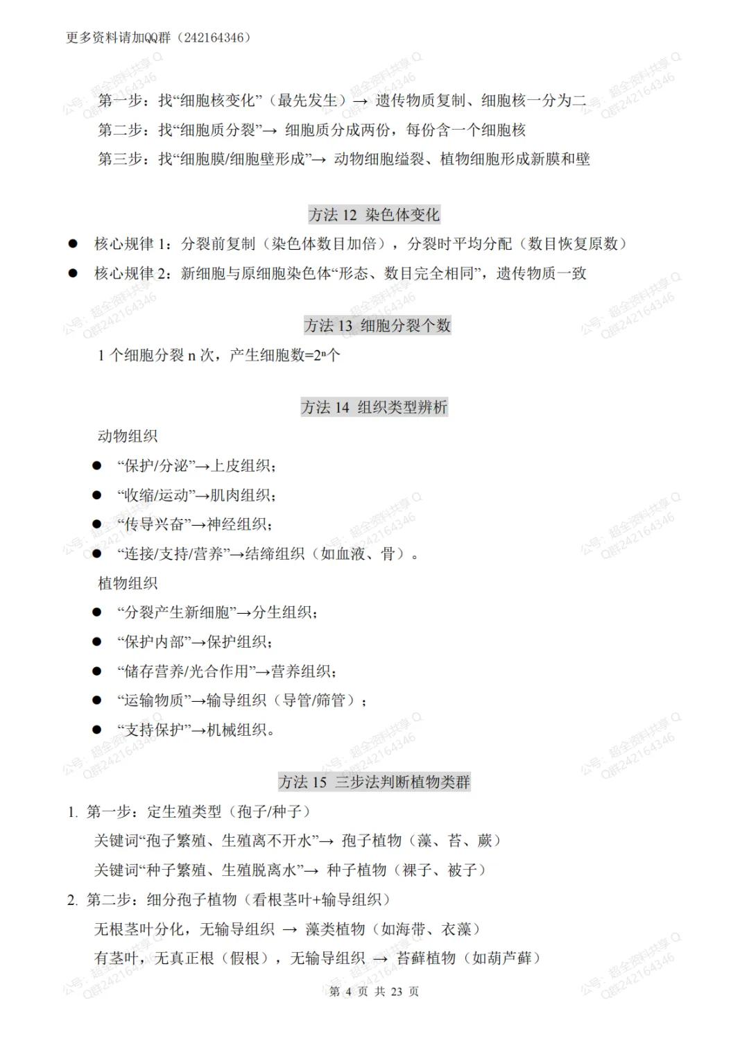 2026中考生物会考必会方法(pdf分享) 第5张