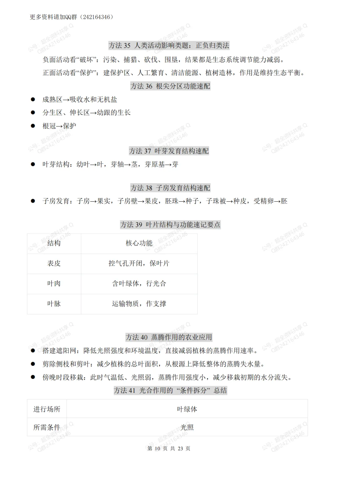2026中考生物会考必会方法(pdf分享) 第11张