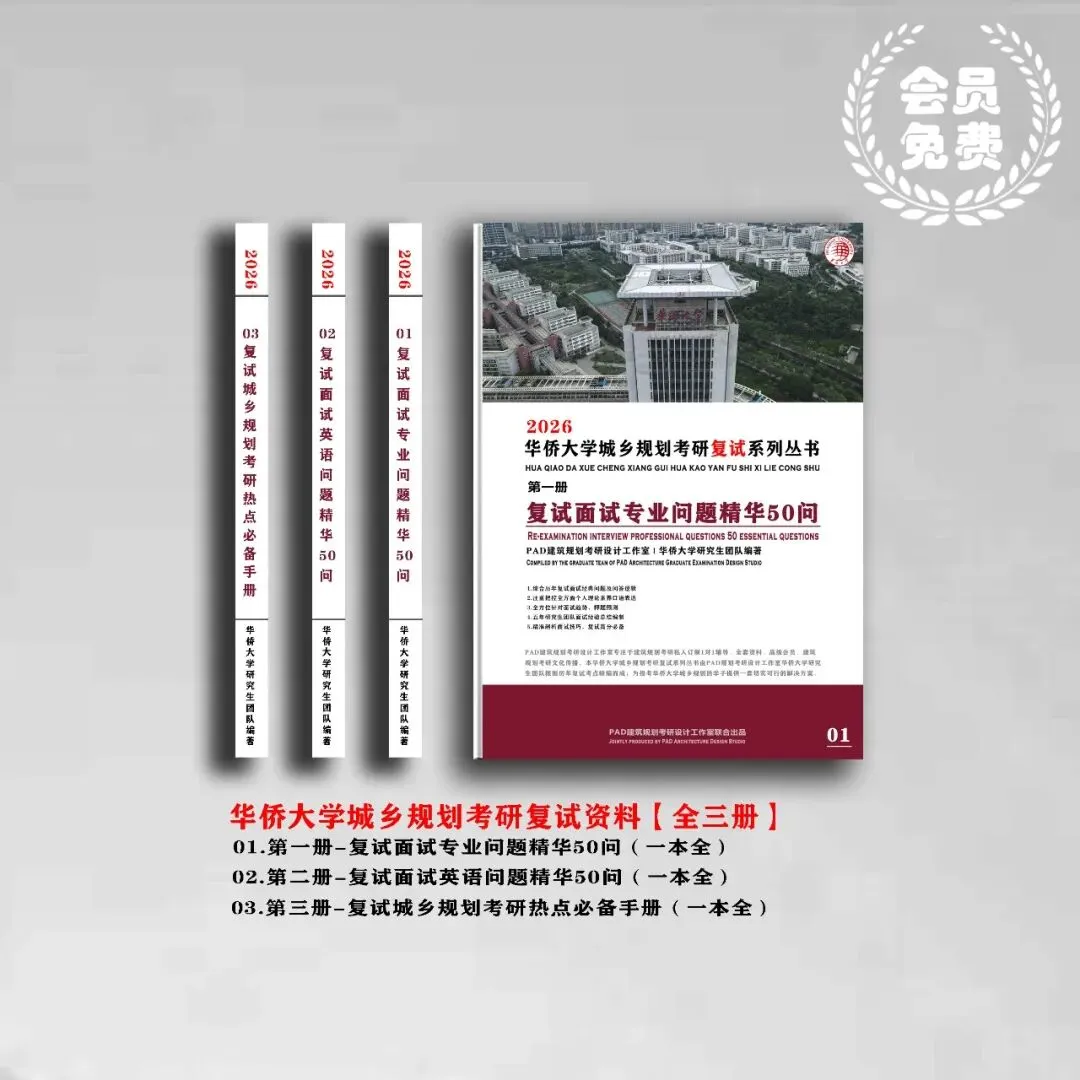 华侨大学城乡规划考研历年真题初复试全套资料,文末赠送历年! 第2张