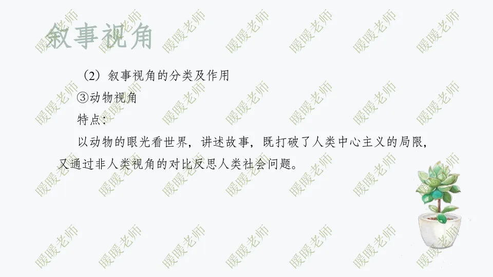 中考复习——记叙文题型与技巧-赏析类(叙事视角) 课件63页 第5张