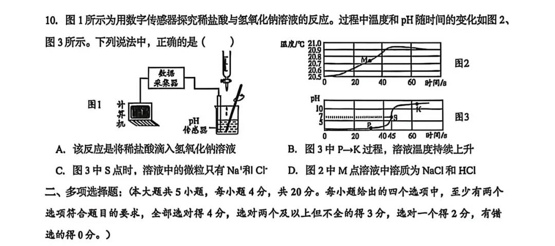 2026年济南历下区中考一模化学题【含解析】 第9张