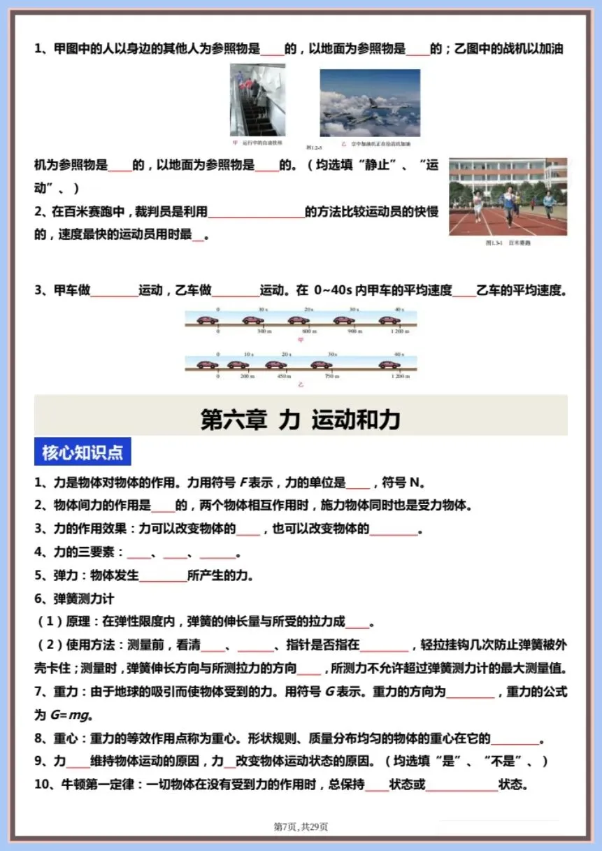 中考倒计时 | 2026年中考物理一轮复习核心知识点+图片考点梳理|含解析(电子版可打印) 第6张