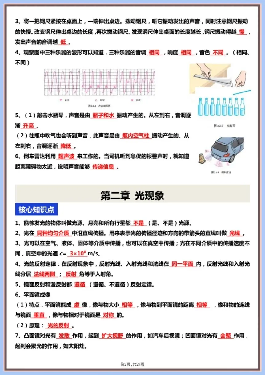 中考倒计时 | 2026年中考物理一轮复习核心知识点+图片考点梳理|含解析(电子版可打印) 第9张