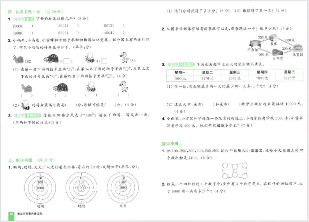 人教版数学二下大试卷含答案 第20张