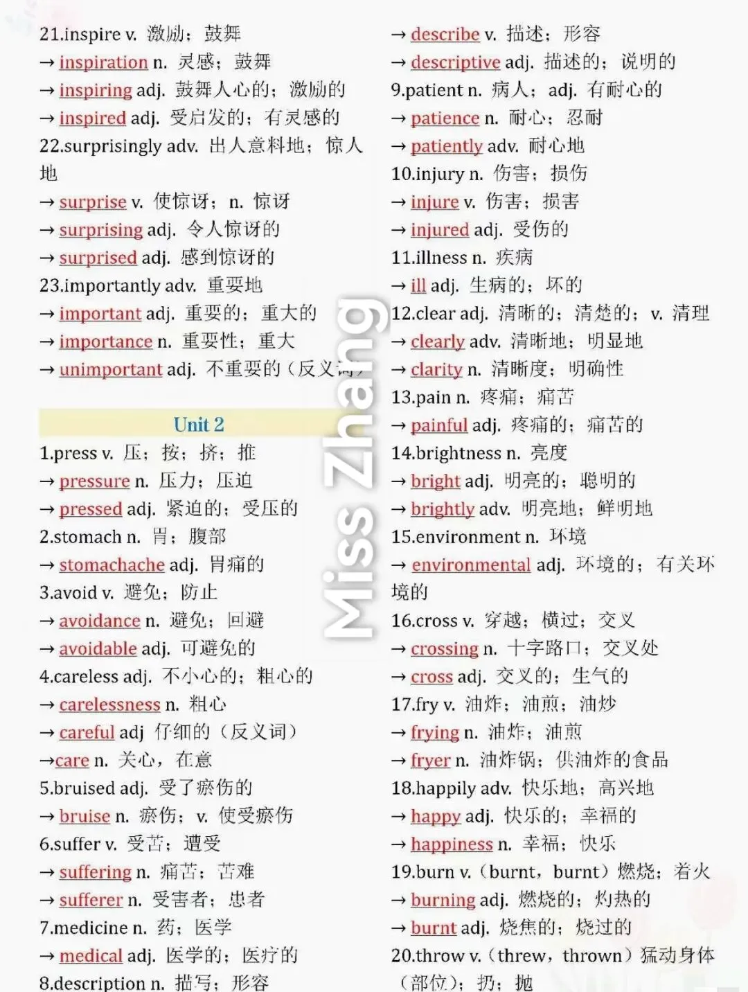 中考英语词形转换满分攻略:吃透规则,秒提分 第9张