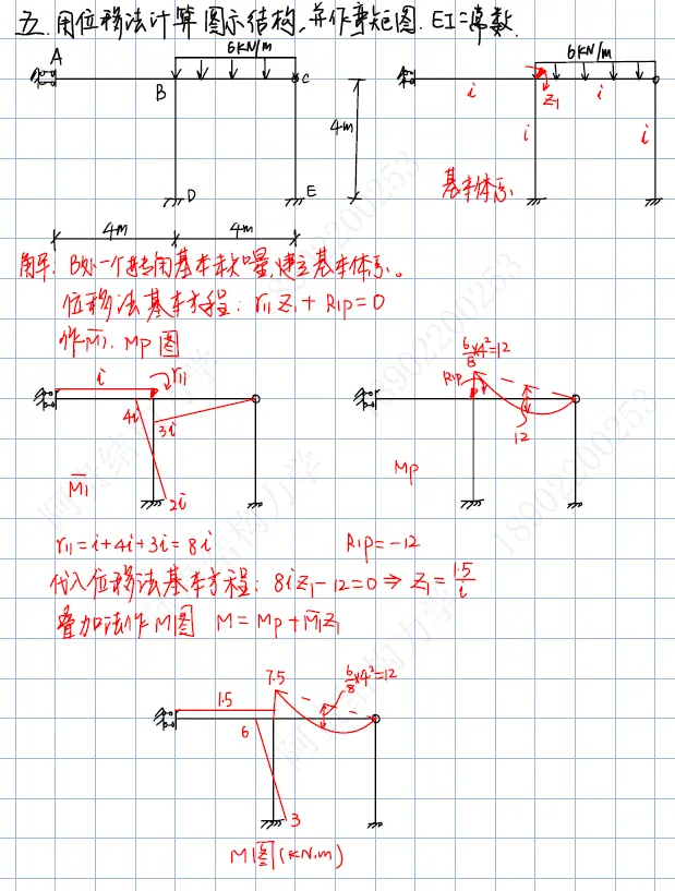 沈阳建筑大学2026年结构力学考研真题及答案 第7张