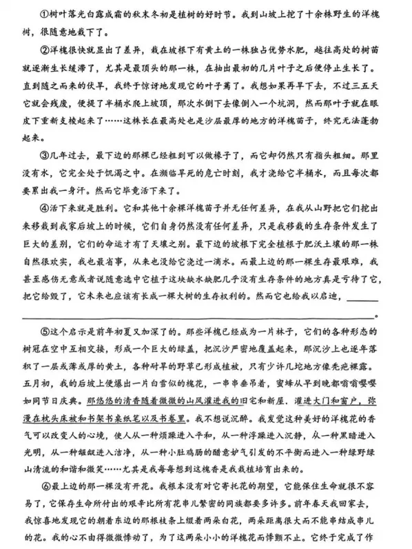 【中考模拟】2026年深圳市34校中考联考二模语文试卷 第8张