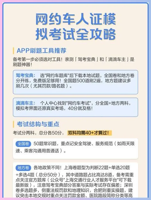 深圳网约车考试模拟上线!真实还原考场节奏和题型 第4张