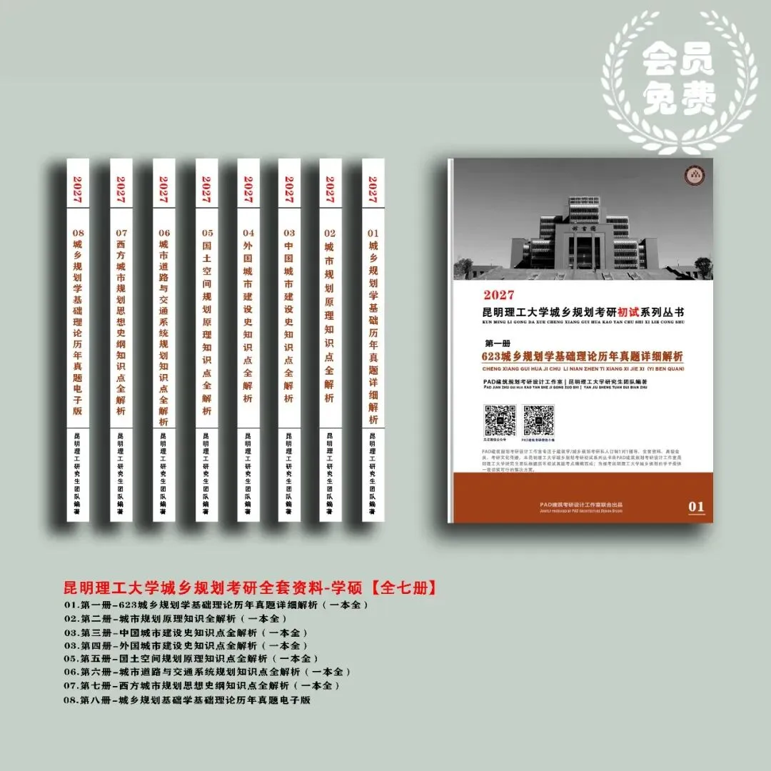 昆明理工大学城乡规划考研历年真题初复试全套资料,文末赠送历年! 第2张