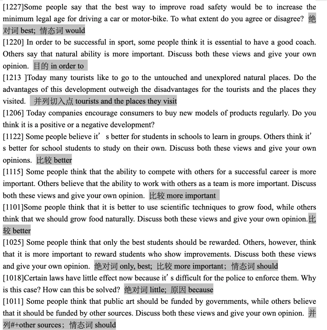 25年雅思Task2真题出题逻辑统计 第3张