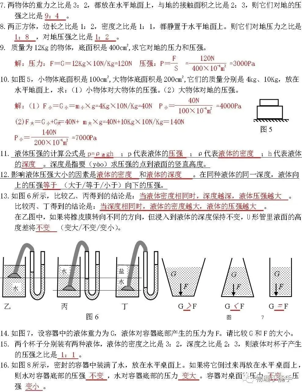 中考物理各章节知识点考点分析 第21张