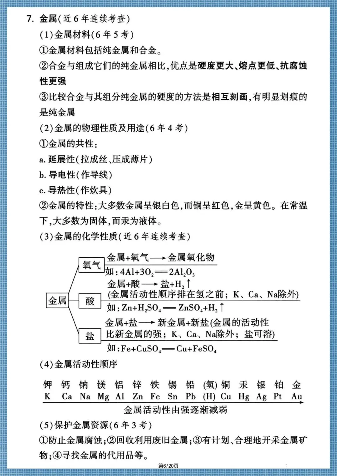 中考提分|2026年中考化学考前复习提分手册,电子版可打印! 第7张