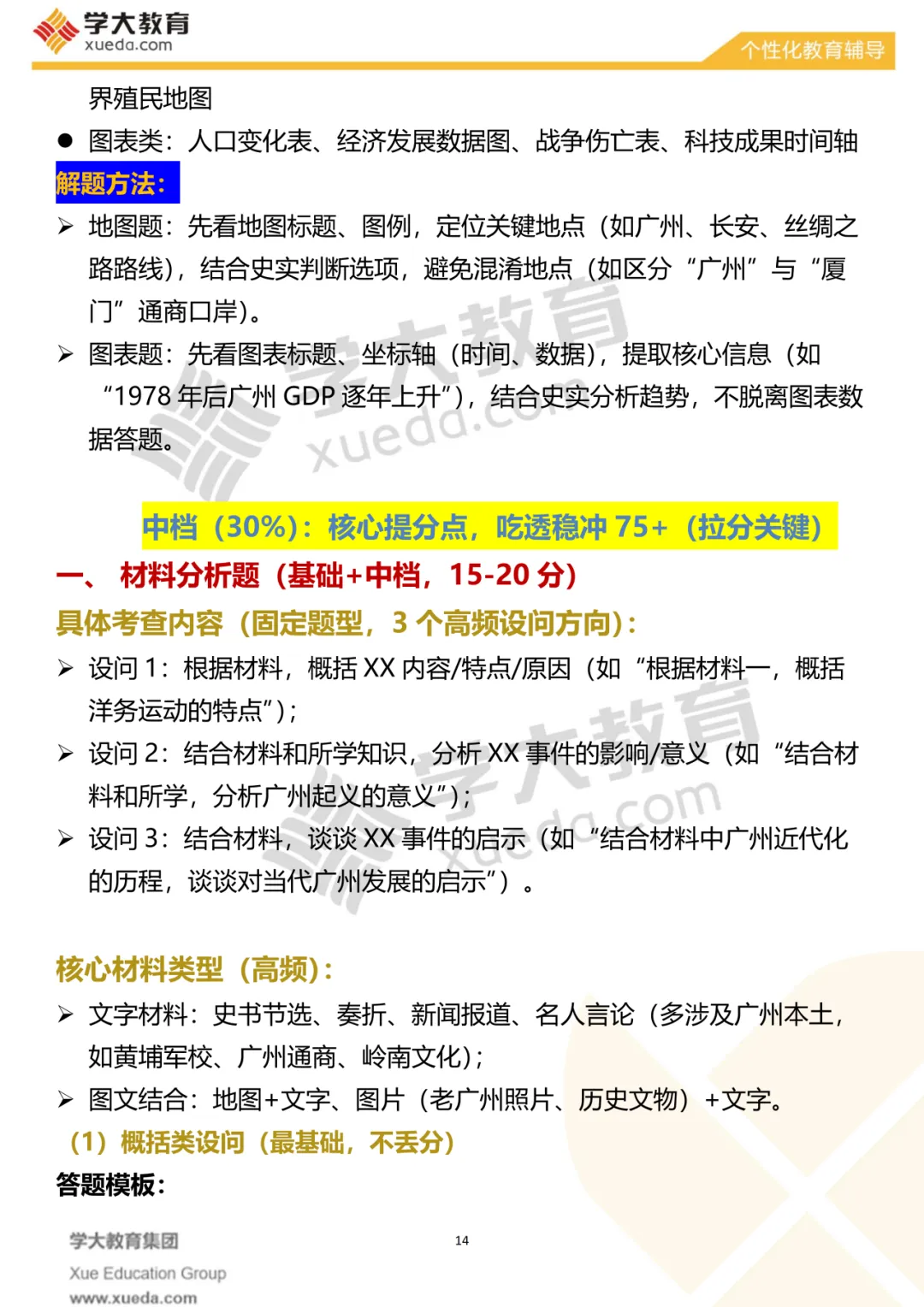 【考前必看】中考历史夺分秘籍 第17张