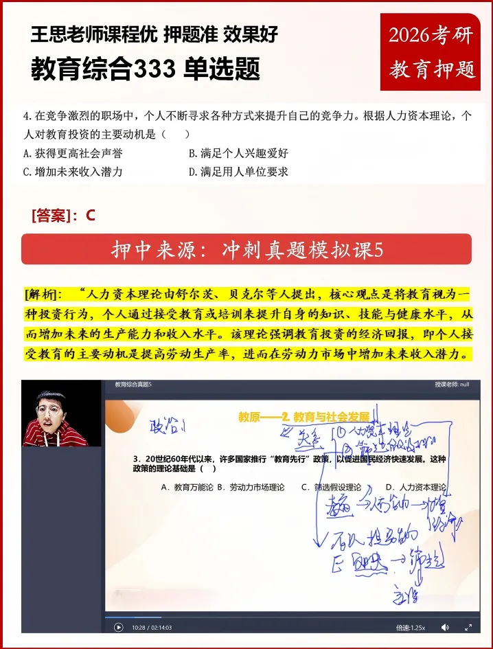 2026 教育综合 333 真题考点全覆盖・命中对比分析 第7张
