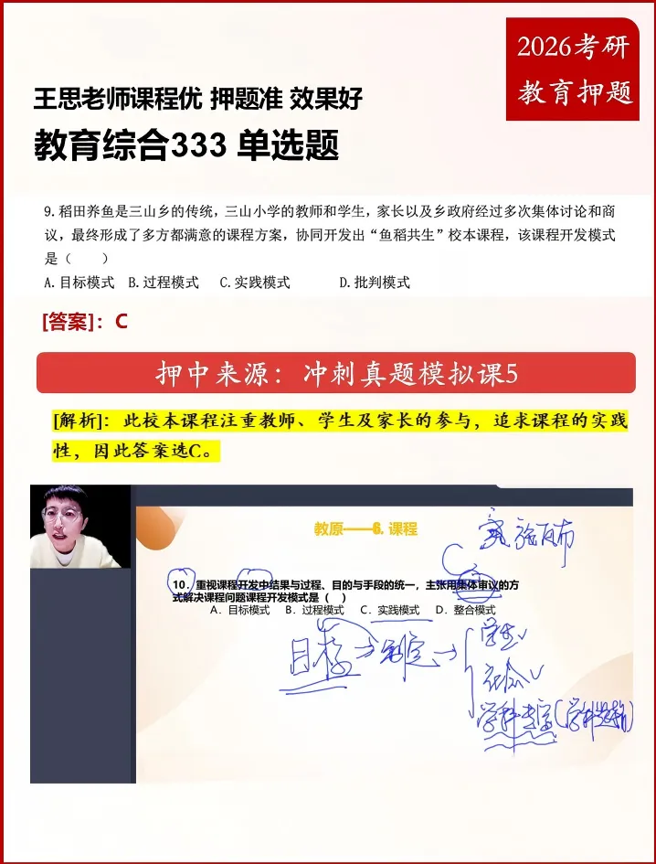 2026 教育综合 333 真题考点全覆盖・命中对比分析 第12张