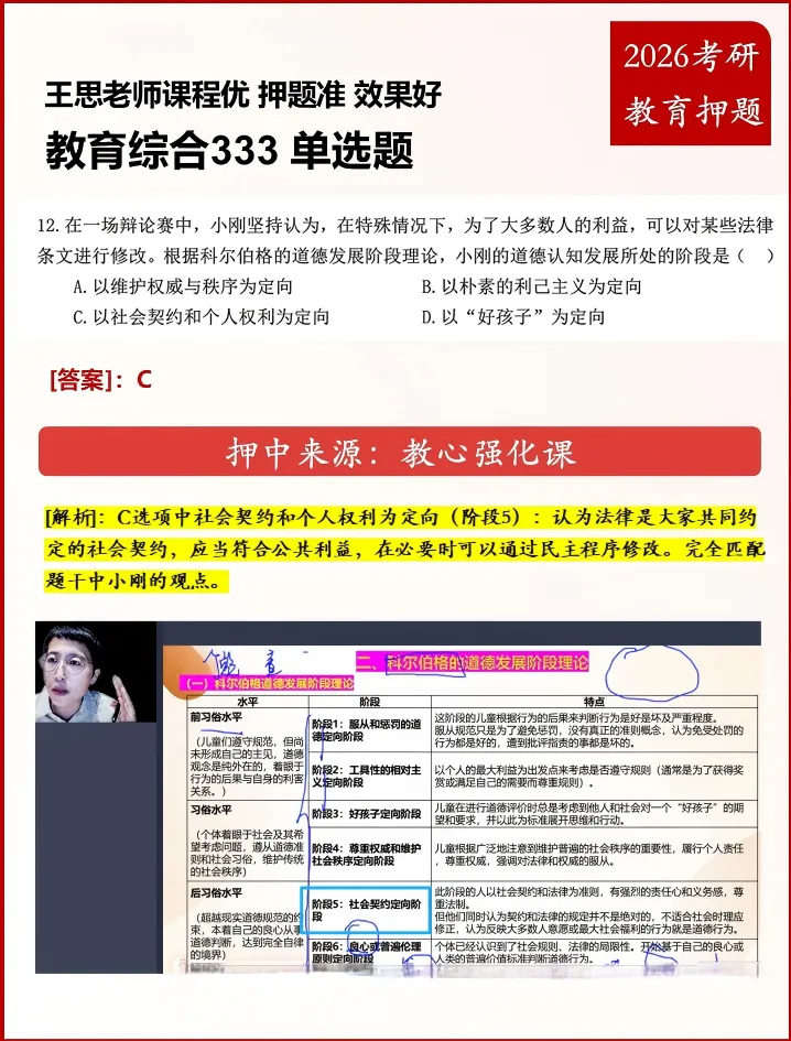 2026 教育综合 333 真题考点全覆盖・命中对比分析 第15张