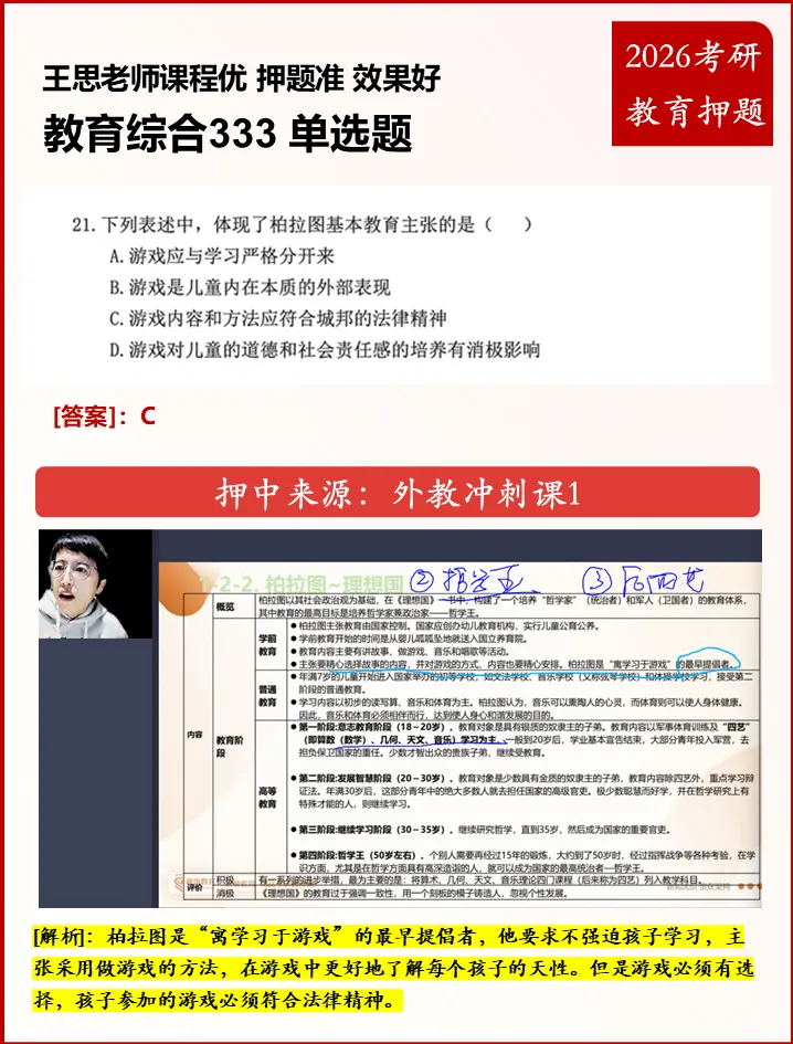 2026 教育综合 333 真题考点全覆盖・命中对比分析 第21张