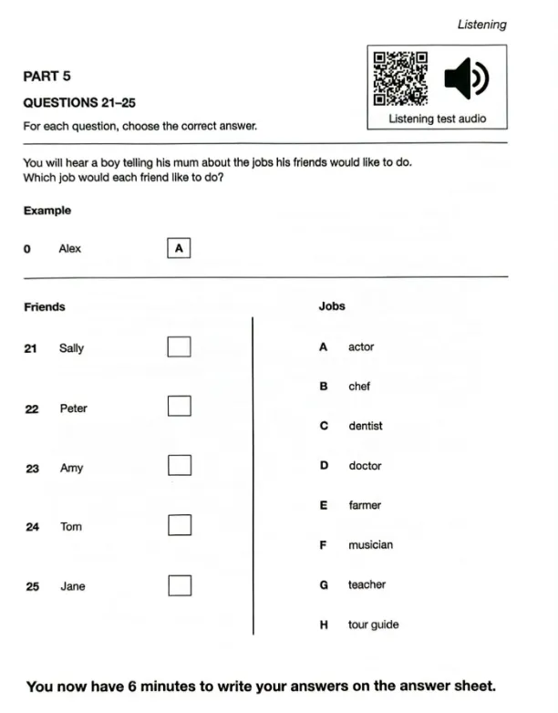 2025KET真题资料(口语+听力+阅读与写作) 第10张