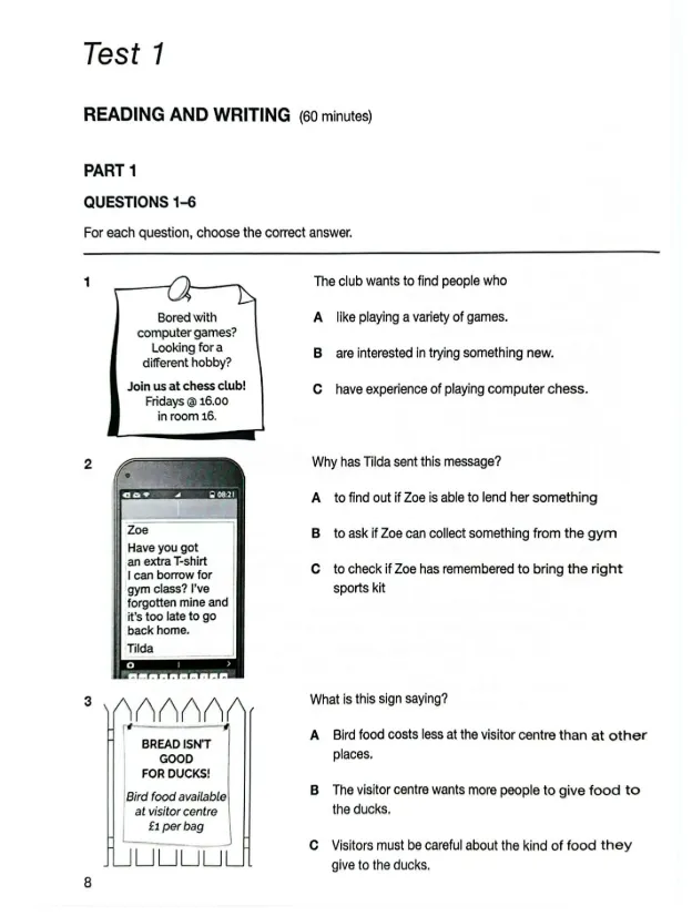 2025KET真题资料(口语+听力+阅读与写作) 第11张