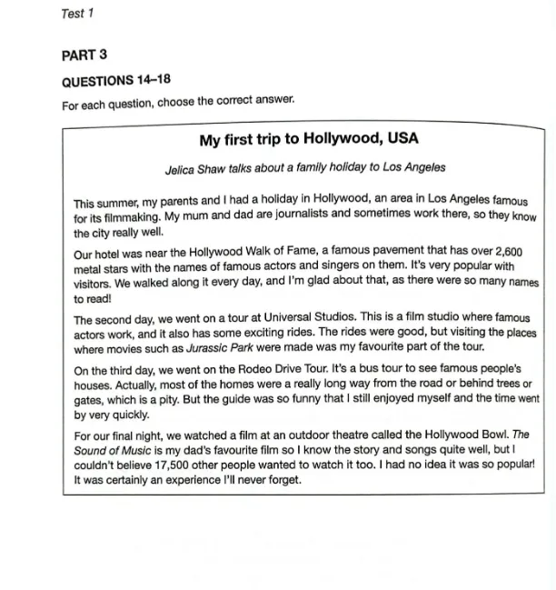 2025KET真题资料(口语+听力+阅读与写作) 第14张