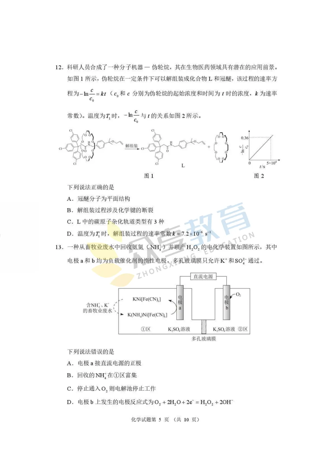 【高三试卷】河南省2026届高三下学期高考适应性考试试卷及答案(9科全,可下载) 第46张