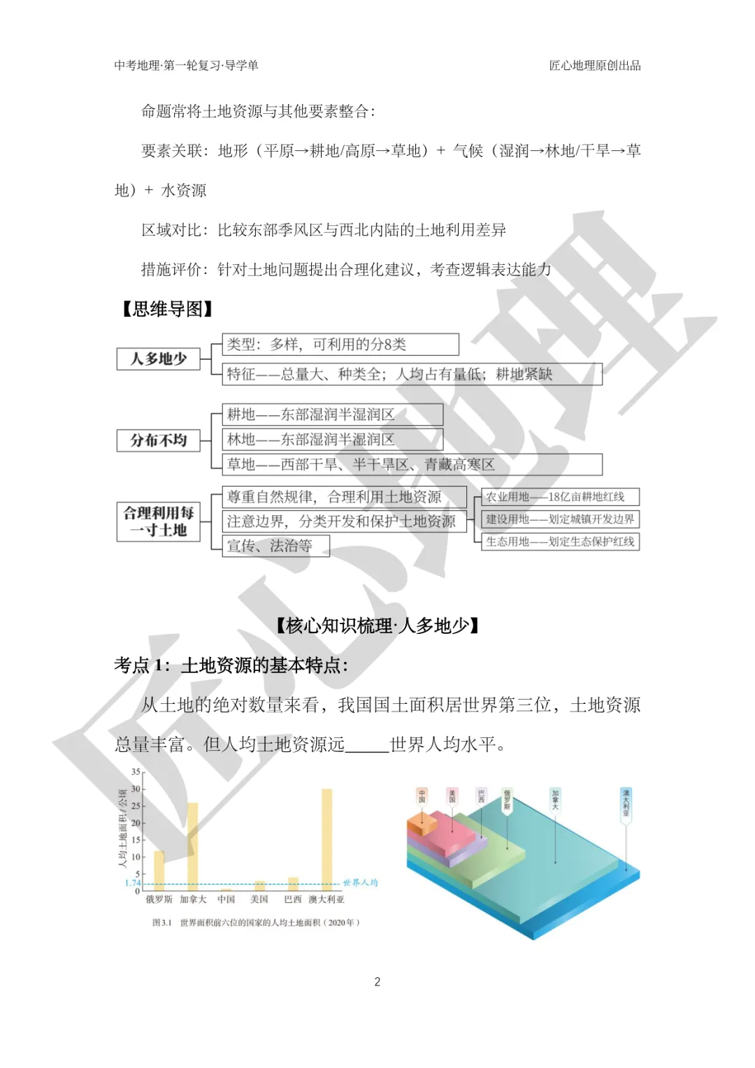 新教材 | 中考一轮复习·中国的土地资源(课件+导学单+练习题) 第7张