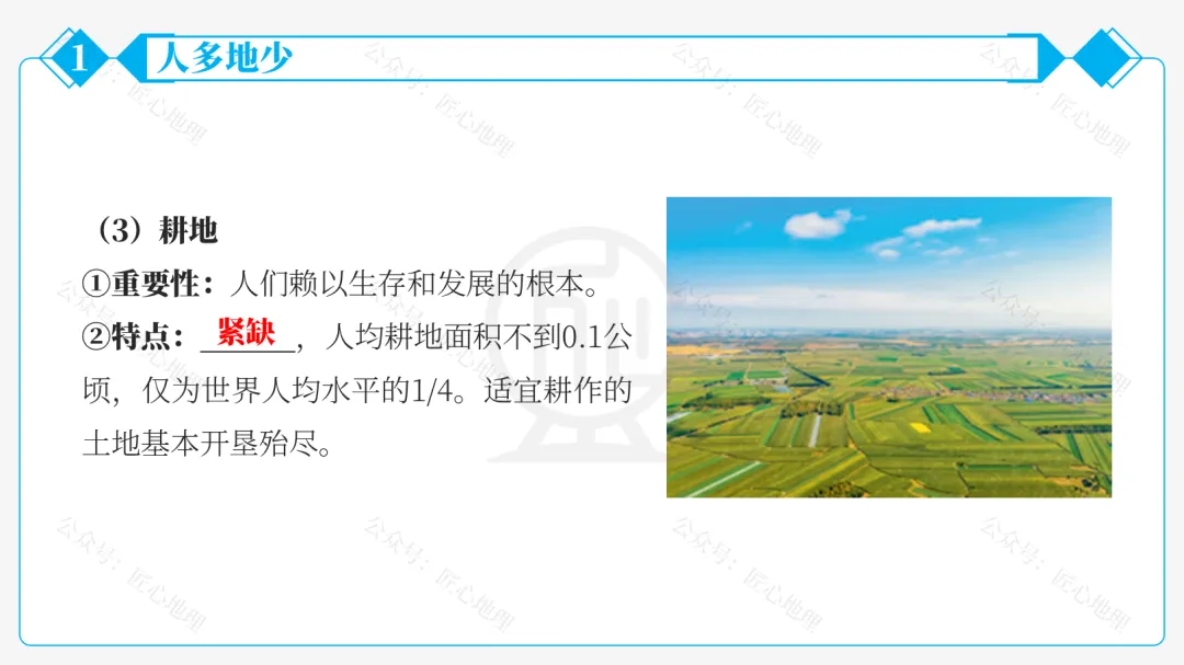 新教材 | 中考一轮复习·中国的土地资源(课件+导学单+练习题) 第28张