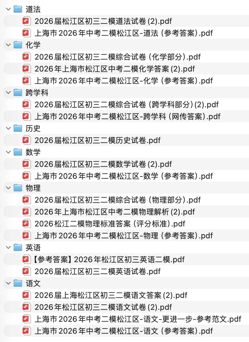 4.20嘉定二模真题!领取初三二模试卷+答案! 第5张