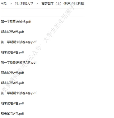 河北科技大学期末考试多科目历年试卷真题免费领取,河北科大同学的专属福利来了! 第8张