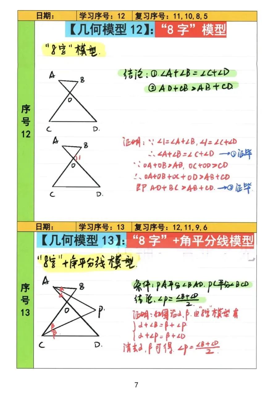 【初中几何】中考几何常考72模型手稿 第8张
