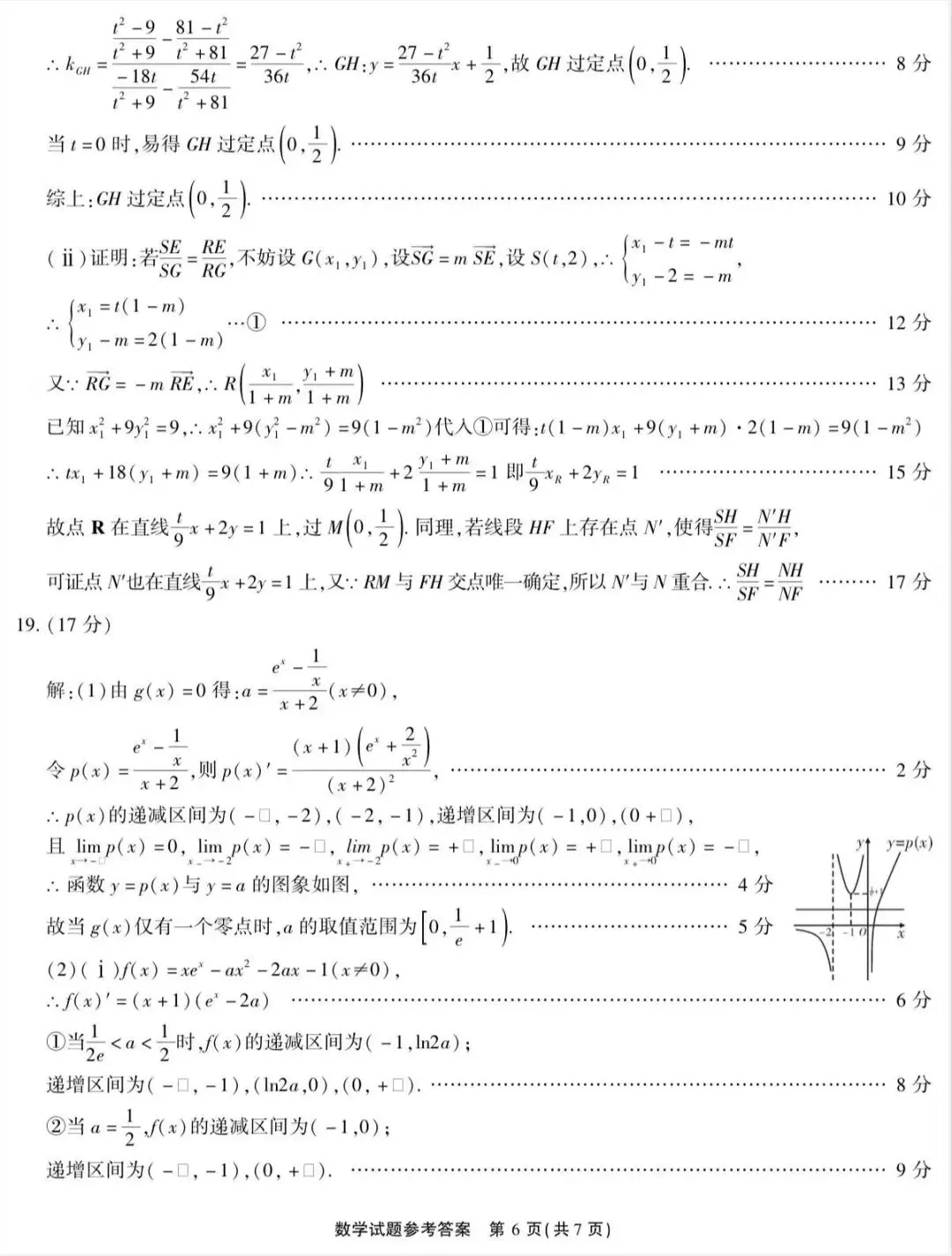 2026届高三4月模拟考试数学试题参考答案 第6张