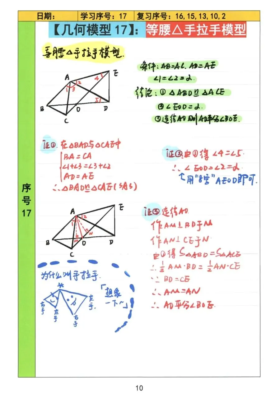【初中几何】中考几何常考72模型手稿 第11张