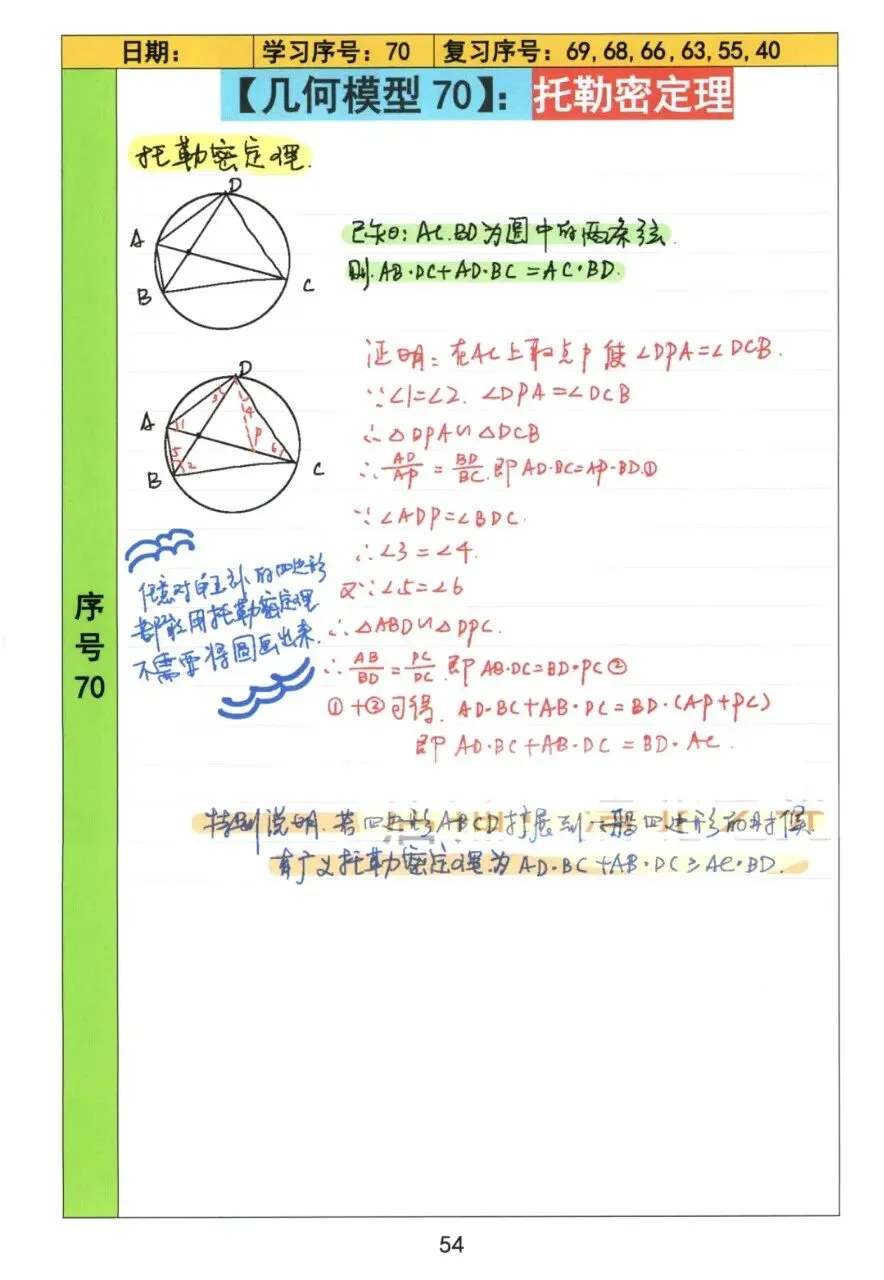 【初中几何】中考几何常考72模型手稿 第55张