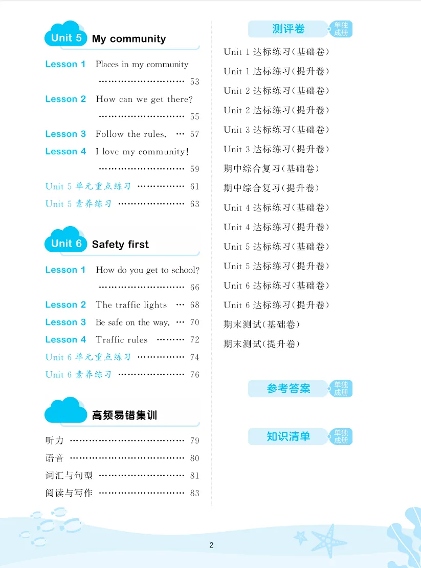 四年级下册英语全单元试卷+专项练习+知识清单-冀教版有答案解析 第2张