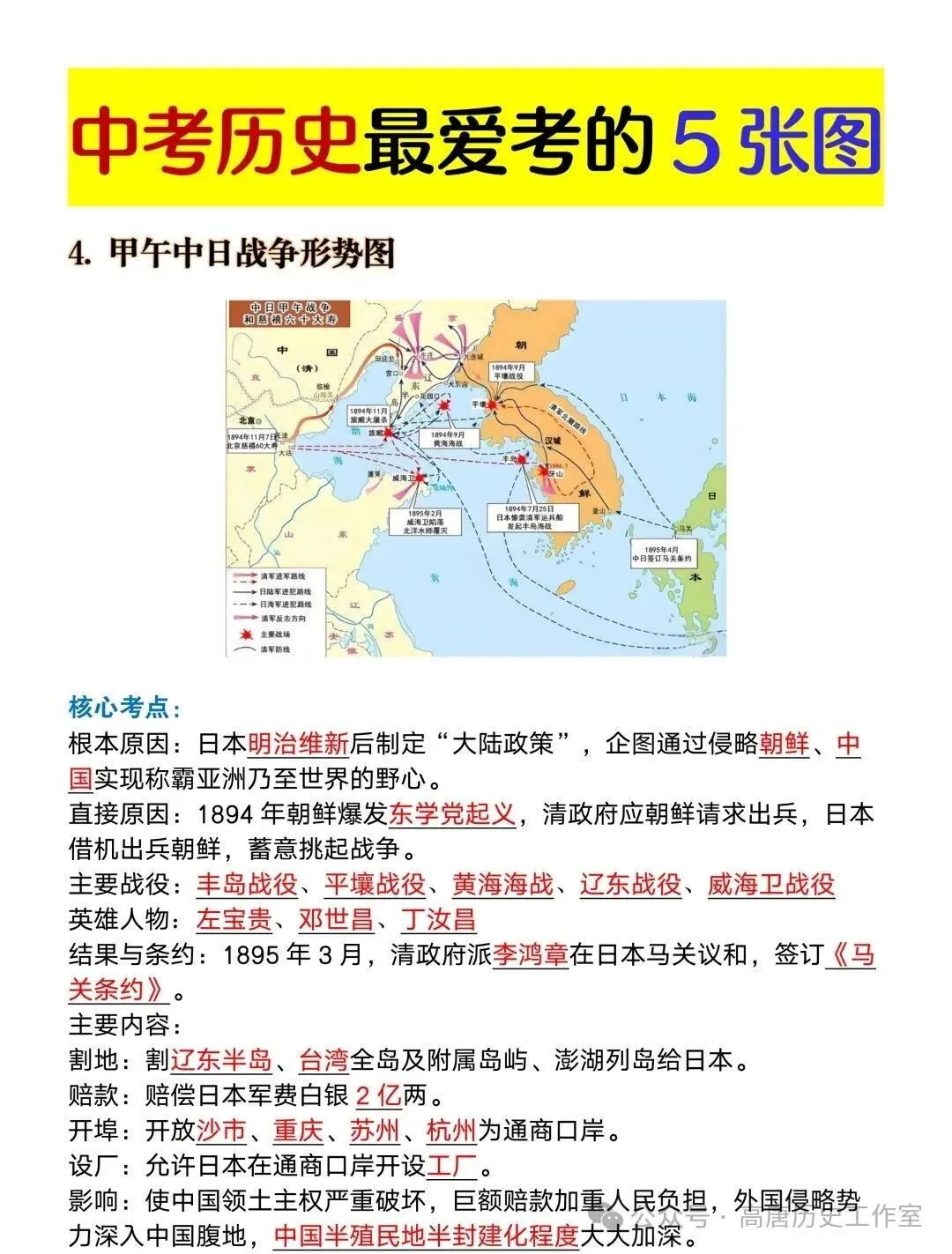 【中考历史】|中考历史最爱考的5张图 第5张