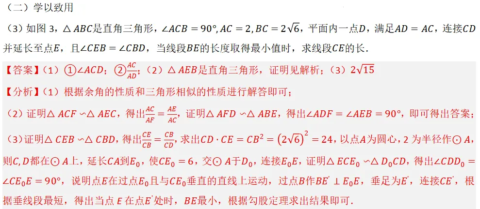 2026年中考数学复习之几何压轴重难点03与相似三角形有关的热考模型(全国通用) 第24张