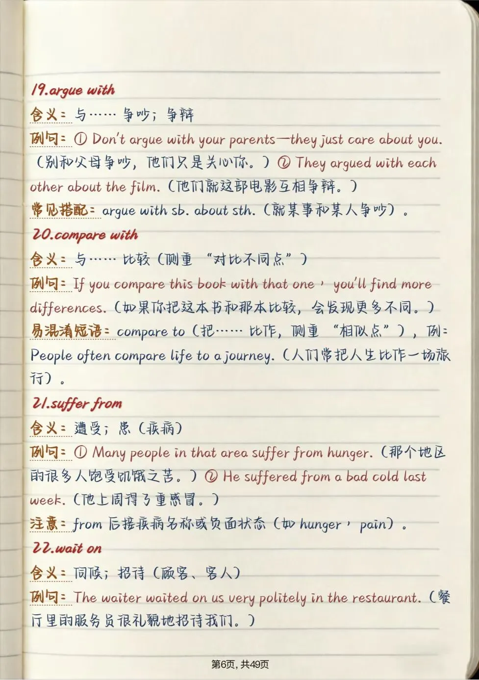 中考提分必看【初中英语核心短语总结】,可直接打印 第6张