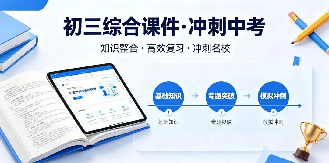 2006年初三必全中考总复习知识点汇总全科PPT打包免费送 第1张