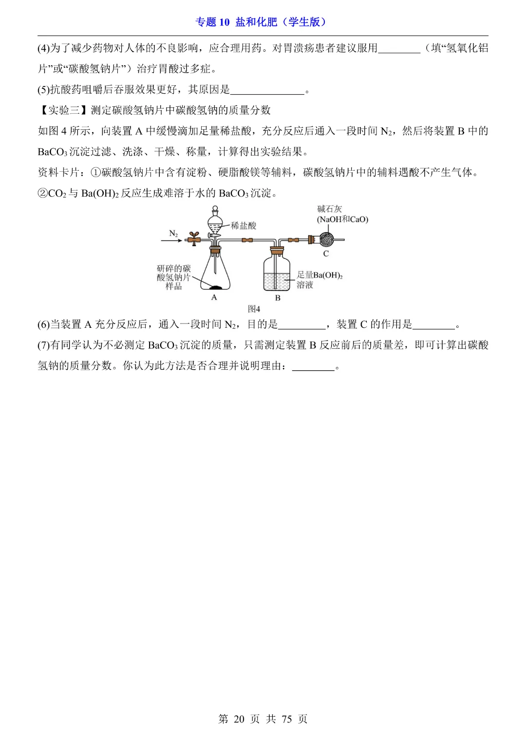 26新九年级下册化学【通用版】中考专项化学《专题10盐和化肥带答案解析》|完整高清电子版可打印 第20张