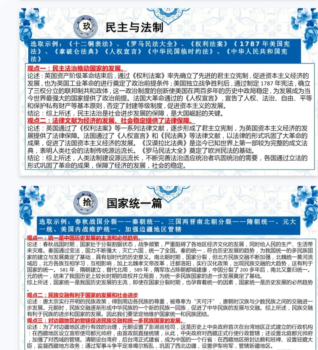 中考小论文‖2025-2026中考历史观点论述题专题汇总课件 第5张