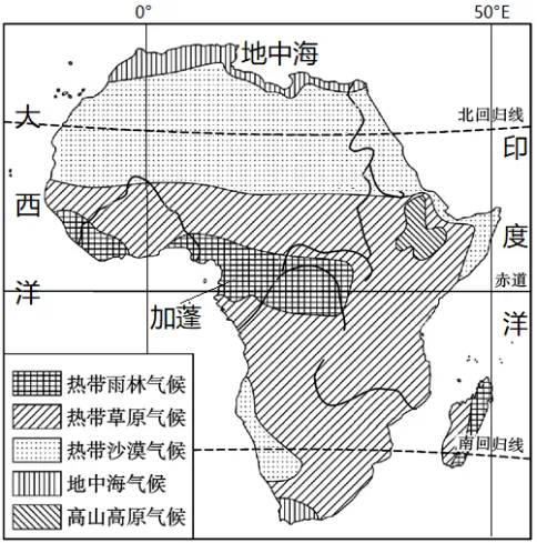 【鸣识优学家】中考地理·真题分类卷·认识大洲·亚洲·欧洲·非洲(九) 第8张