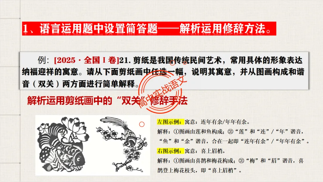 【2026第二次八省联考+真题】修辞手法(200+页)全解全析,知己知彼,百战不殆! 第17张