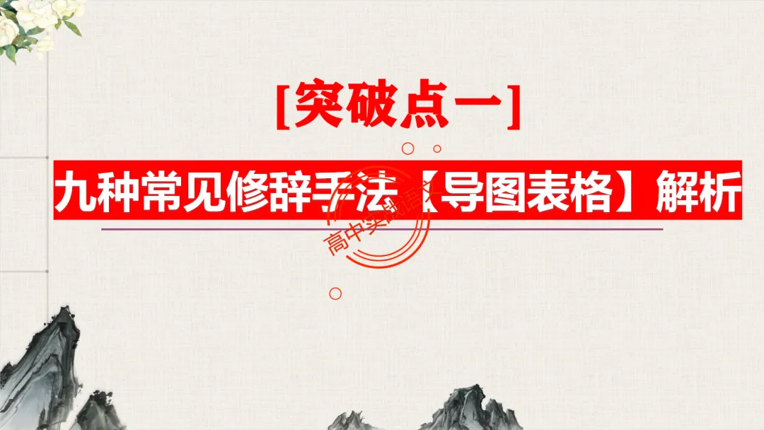 【2026第二次八省联考+真题】修辞手法(200+页)全解全析,知己知彼,百战不殆! 第31张
