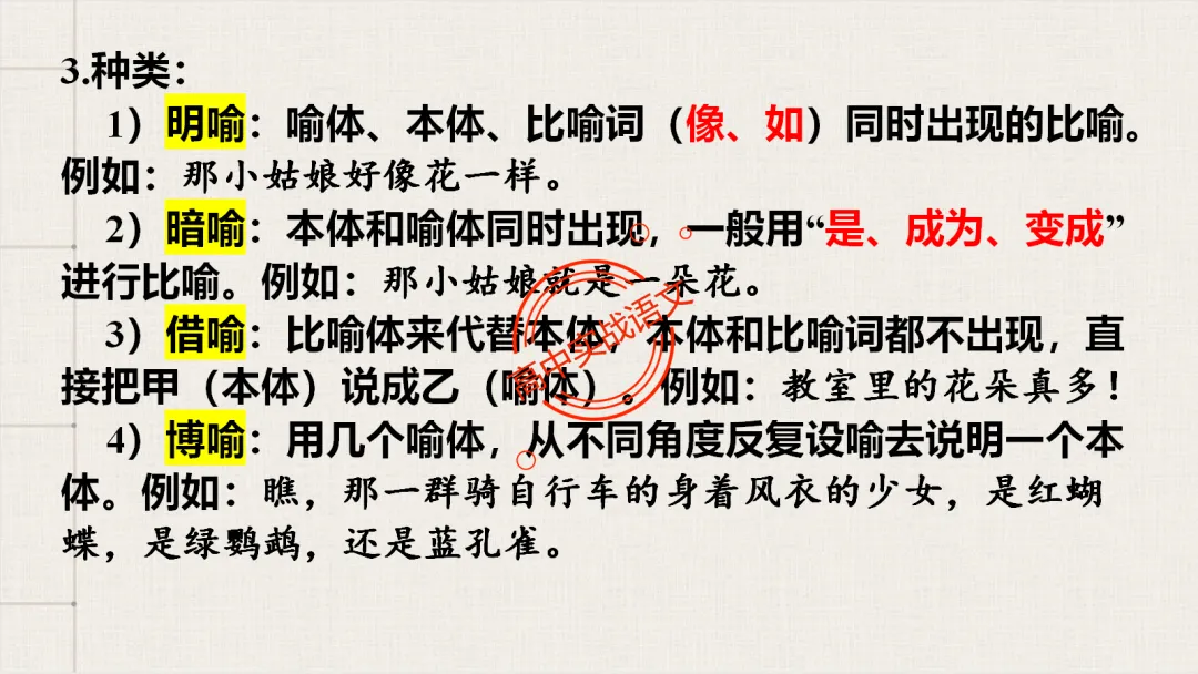 【2026第二次八省联考+真题】修辞手法(200+页)全解全析,知己知彼,百战不殆! 第42张