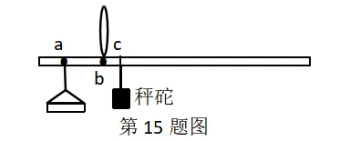 中考科学(浙江)二轮复习冲刺练(1)——杠杆题冲刺 第2张