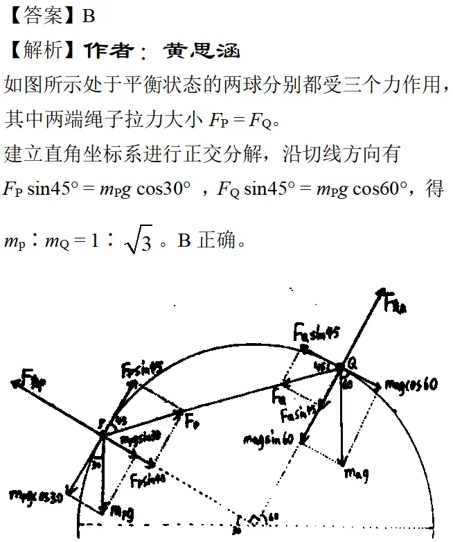 2025年海南高考物理真题详细解析 第16张