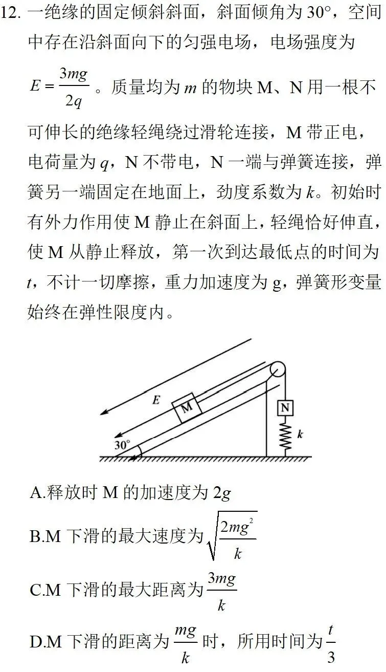 2025年海南高考物理真题详细解析 第23张