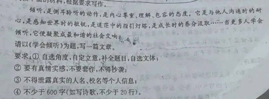 中考作文指导:学会倾听(附范文) 第2张