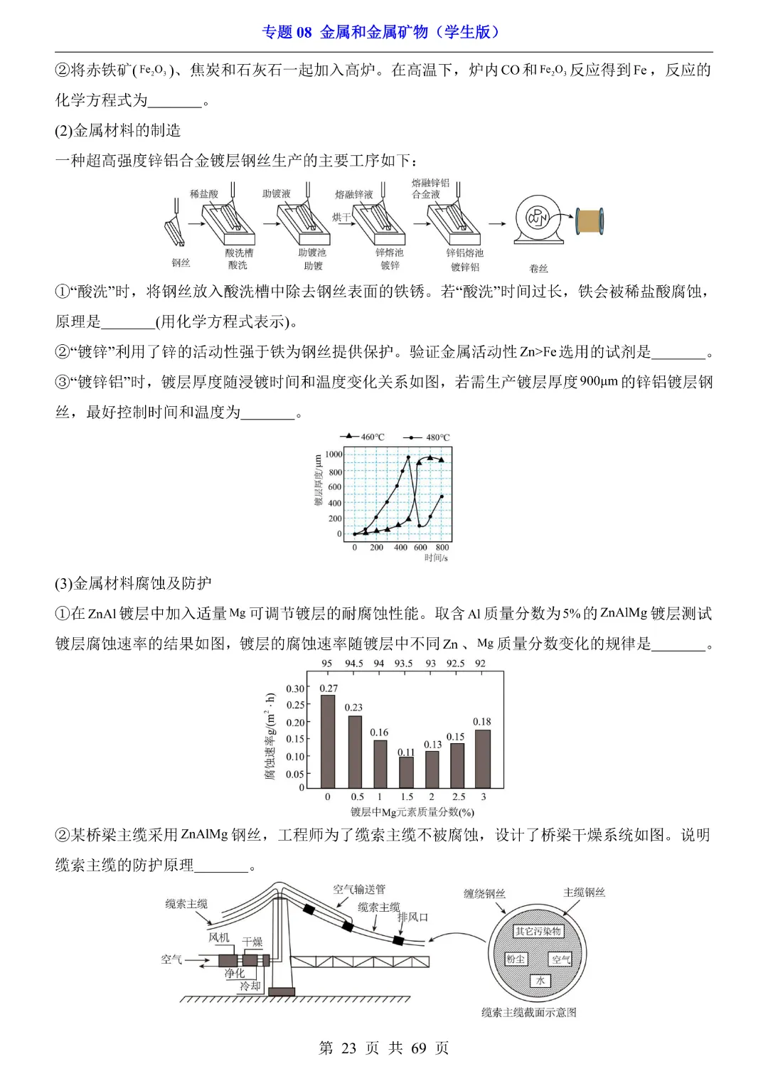 26新九年级下册化学【通用版】中考专项化学《专题08金属和金属矿物带答案解析》|完整高清电子版可打印 第23张