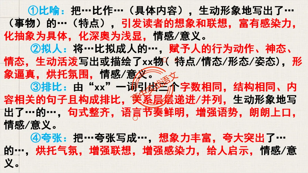 【2026第二次八省联考+真题】修辞手法(200+页)全解全析,知己知彼,百战不殆! 第154张